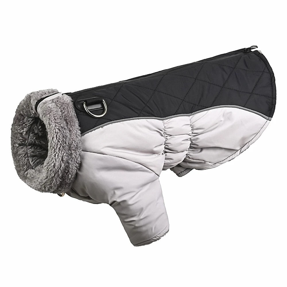 Waterproof Reflective Dog Jacket – Warm Winter Coat with D-Ring