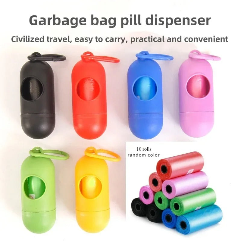 Pet Poop Bag Dispenser with Shovel – Portable Waste Cleanup Tool