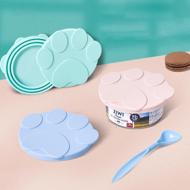 2-in-1 Silicone Pet Food Lid & Spoon – Fresh-Keeping & Mess-Free Feeding