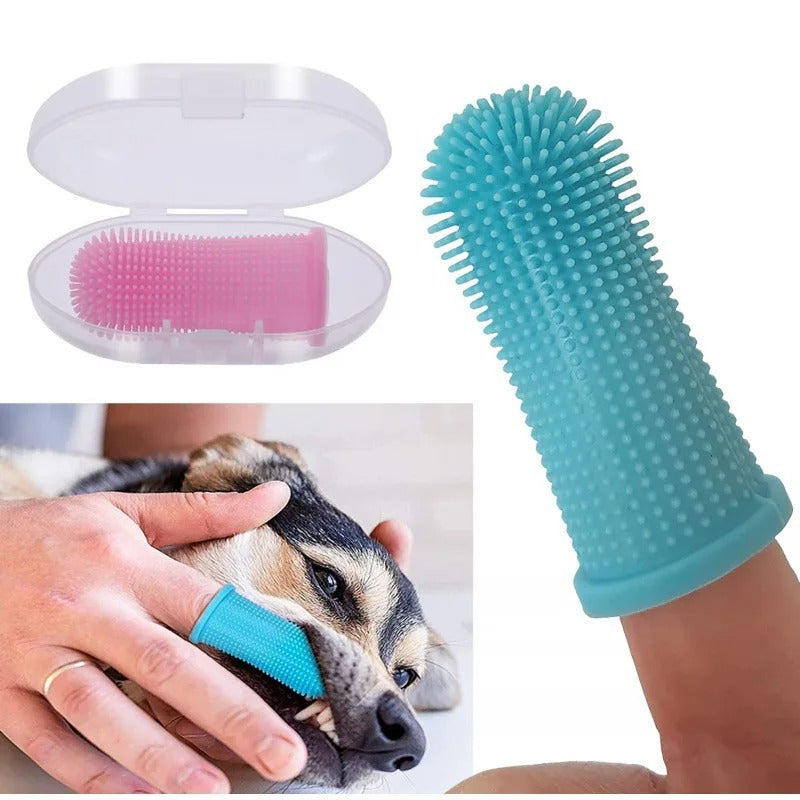 Pet Finger Toothbrush – Soft Silicone Brush for Dog & Cat Dental Care