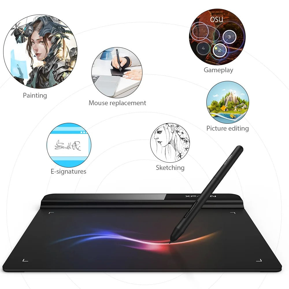Ultra-Thin Digital Drawing Tablet with 8192 Pressure Pen – Ideal for OSU! Gaming & Digital Art