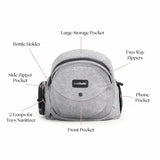 Tushbaby the Only Safety Certified Hip Seat Baby Carrier - as Seen on Shark Tank-Adjustable, Machine Washable, Ergonomic Newborn + Toddler + Child Carrier, Safe Ultra-Comfortable Waist Carrier Grey