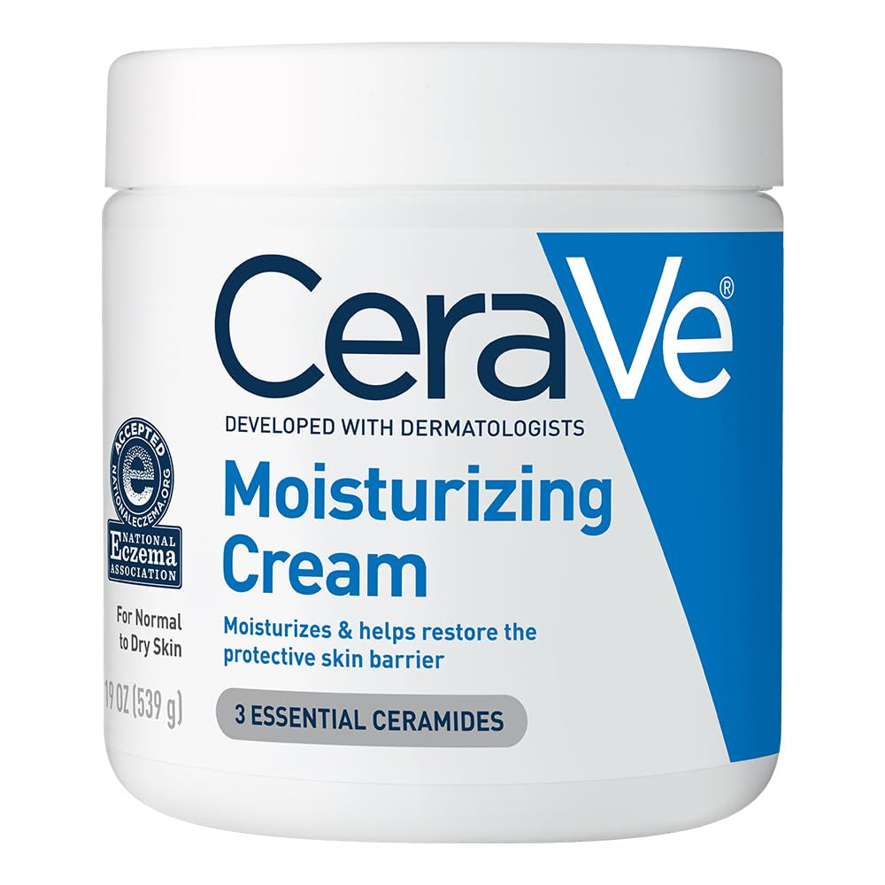 Crema hidratante para pieles secas – Loción hidratante para rostro y cuerpo con ácido hialurónico y ceramidas