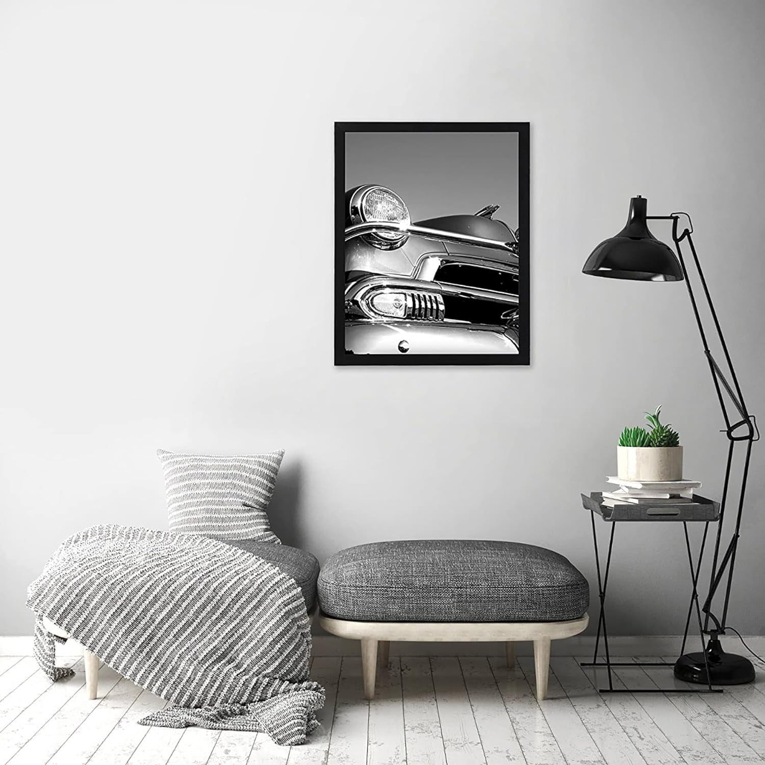 18X24 Poster Frame with Polished Plexiglass - Streamline Collection - Thin Border Picture Frame for Wall Display - Hanging Hardware Included - Black