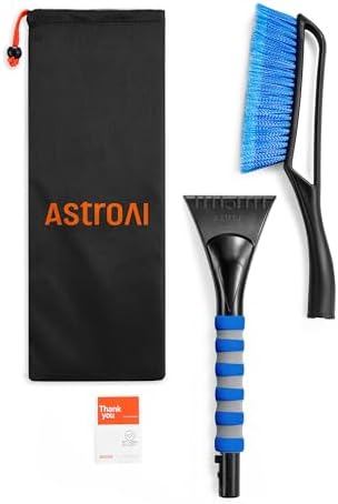 27-Inch Snow Brush and Ice Scraper for Car Windshield – Detachable, Scratch-Free, Heavy-Duty Winter Tool