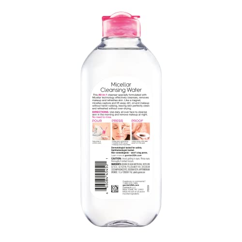 Hydrating Micellar Cleansing Water Makeup Remover for Sensitive Skin
