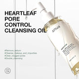 Heartleaf Pore Control Cleansing Oil – Gentle Makeup & Blackhead Remover for All Skin Types