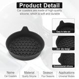 Silicone Car Cup Holder Coaster Inserts – Universal Non-Slip, Anti-Spill, Scratch-Proof Interior Accessories