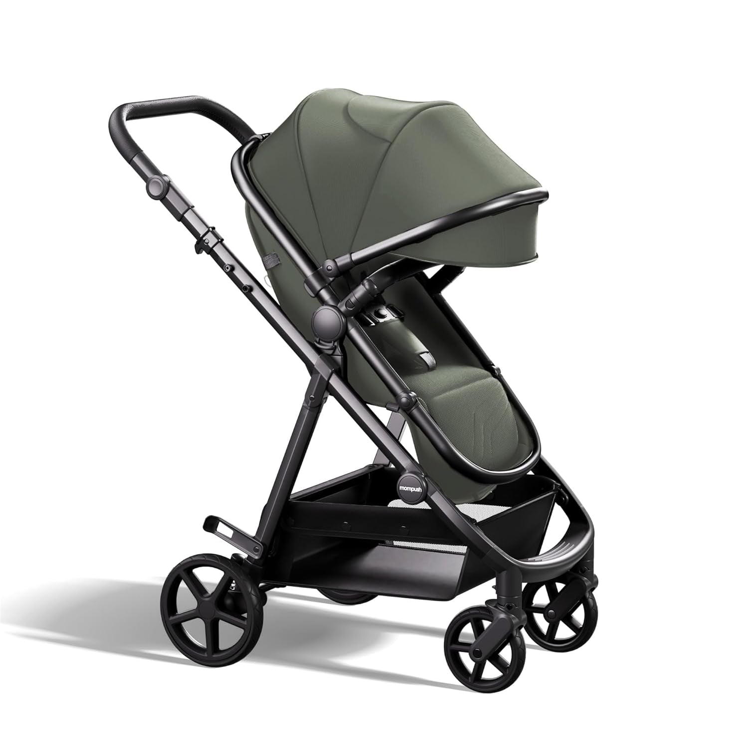 Mompush Wiz 2-In-1 Convertible Baby Stroller with Bassinet Mode - Foldable Infant Stroller to Explore More as a Family - Toddler Stroller with Reversible Stroller Seat