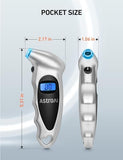 Digital Tire Pressure Gauge with Backlit LCD – Accurate 0–150 PSI, Multi-Unit, Compact Air Pressure Tester