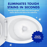 Toilet Bowl Cleaner Gel – Max Strength Disinfecting & Stain-Removing Bathroom Cleaner, Bleach-Free, Atlantic Fresh Scent, 24 oz (2 Pack)