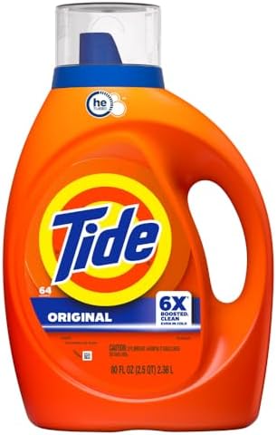 Liquid Laundry Detergent – Original Scent, Powerful Stain-Fighting Formula, 64 Loads