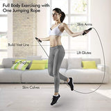 Adjustable Speed Jump Rope with Ball Bearings and Foam Handles for Home Gym Fitness