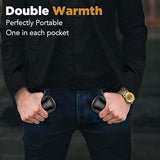 Rechargeable Electric Hand Warmers 2-in-1 Portable Pocket Heater Set