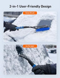 27-Inch Snow Brush and Ice Scraper for Car Windshield – Detachable, Scratch-Free, Heavy-Duty Winter Tool