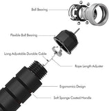 Adjustable Speed Jump Rope with Ball Bearings and Foam Handles for Home Gym Fitness