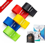 Resistance Loop Exercise Bands Set for Strength Training, Stretching & Physical Therapy