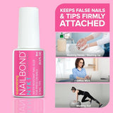 Super Strong Brush-On Nail Glue for Press-On, Acrylic & Fake Nails
