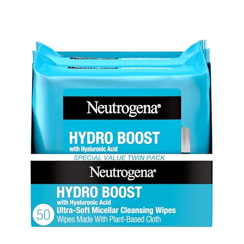 Hydrating Micellar Makeup Remover Wipes with Hyaluronic Acid for Sensitive Skin