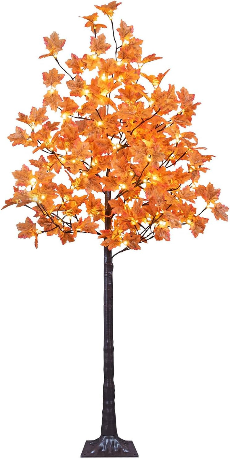 8-Foot Maple Tree with 264 LED Warm White Lights – Elegant Home & Event Decor