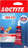 High-Strength Red Threadlocker – Permanent Thread Lock Adhesive for Nuts, Bolts & Fasteners