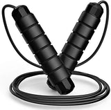 Adjustable Speed Jump Rope with Ball Bearings and Foam Handles for Home Gym Fitness