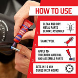 High-Strength Red Threadlocker – Permanent Thread Lock Adhesive for Nuts, Bolts & Fasteners