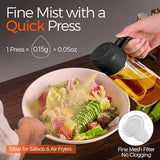 Glass Oil Sprayer and Dispenser – Refillable Cooking Spray Bottle with Portion Control