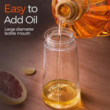 Glass Oil Sprayer and Dispenser – Refillable Cooking Spray Bottle with Portion Control