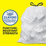 Tall Kitchen Trash Bags – 13 Gallon Odor-Resistant Drawstring Bags with Fresh Scent, 110 Count