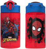 Kids Leak-Proof Spout Water Bottle with Carry Loop – 16oz BPA-Free Plastic