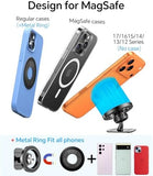 MagSafe Magnetic Car Phone Mount with 360° Rotation & Strong Dashboard Adhesive
