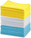Microfiber Cleaning Cloths – Ultra Absorbent, Lint-Free, Streak-Free, Reusable Towels (16 x 12 in, 24-Pack)