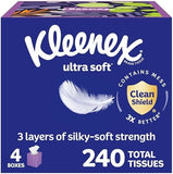 Ultra Soft Facial Tissues – 3-Ply Gentle, Strong & Hypoallergenic Everyday Tissues
