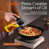 Glass Oil Sprayer and Dispenser – Refillable Cooking Spray Bottle with Portion Control