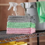 Microfiber Cleaning Cloths – Ultra Absorbent, Lint-Free, Streak-Free, Reusable Towels (16 x 12 in, 24-Pack)