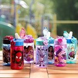 Kids Leak-Proof Spout Water Bottle with Carry Loop – 16oz BPA-Free Plastic
