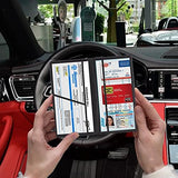 Car Registration and Insurance Document Holder – Compact Glove Box Organizer with Magnetic Closure