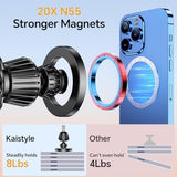 MagSafe Magnetic Car Phone Mount with 360° Rotation & Strong Dashboard Adhesive
