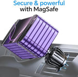 MagSafe Magnetic Car Phone Mount with 360° Rotation & Strong Dashboard Adhesive