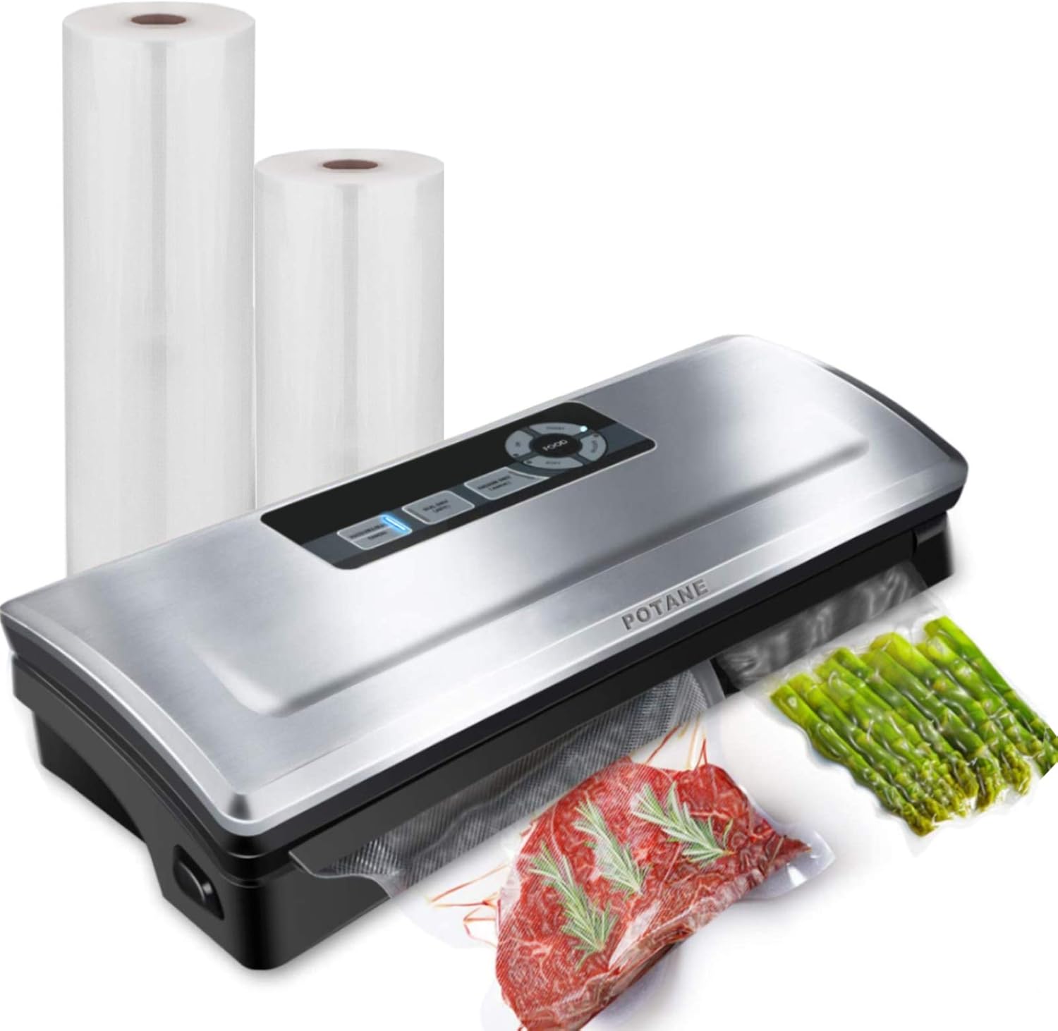 Máquina selladora al vacío: 8 configuraciones predefinidas en 1, compacta y a prueba de fugas para la conservación de alimentos