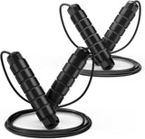Adjustable Speed Jump Rope with Ball Bearings and Foam Handles for Home Gym Fitness