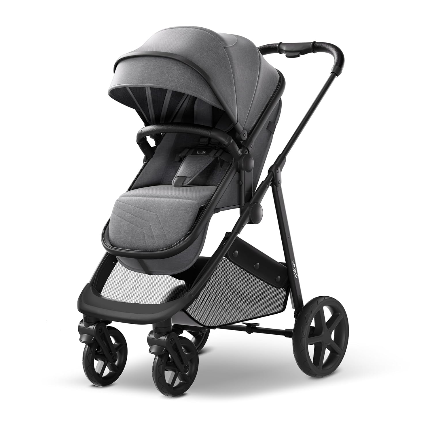Cochecito de bebé convertible 2 en 1: cochecito plegable para bebés y niños pequeños con modo cuna