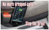 Drop Stop - the Original Patented Car Seat Gap Filler (As Seen on Shark Tank) - between Seats Console Organizer, Set of 2 and Slide Free Pad and Light