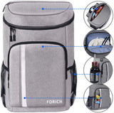 FORICH Backpack Cooler Leakproof Insulated Waterproof Backpack Cooler Bag, Lightweight Soft Beach Cooler Backpack for Men Women to Work Lunch Picnics Camping Hiking, 30 Cans