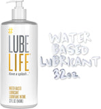 Lube Life Water-Based Personal Lubricant, Lube for Men, Women and Couples, Non-Staining, 12 Fl Oz
