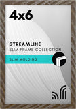 18X24 Poster Frame with Polished Plexiglass - Streamline Collection - Thin Border Picture Frame for Wall Display - Hanging Hardware Included - Black
