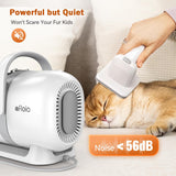 Afloia Dog Grooming Kit, Pet Grooming Vacuum & Dog Clippers Nail Trimmer Grinder & Dog Brush for Shedding with 6 Pet Grooming Tools, Low Noise Dog Hair Remover Pet Grooming Supplies for Dog Cat