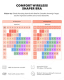 SHAPERMINT Bras for Women - Bras for Women no Underwire, Bralettes for Women Plus Size, Wireless Push up Bra