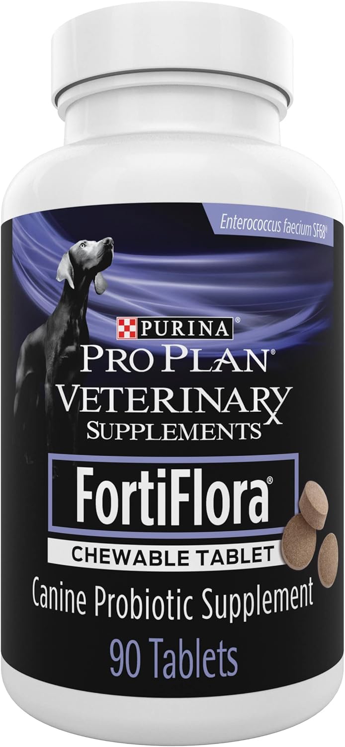 Purina Pro Plan Veterinary Supplements Fortiflora Dog Probiotic Supplement, Canine Nutritional Supplement - 30 Ct. Box